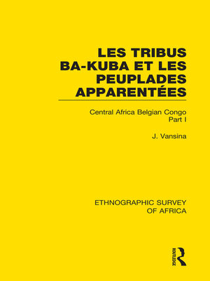 cover image of Les Tribus Ba-Kuba et les Peuplades Apparentées
